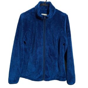 Faded Glory Royal Blue Plush Zippered Jacket S